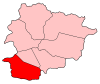 Map of Andorra showing Sant Julià de Lòria parish