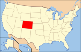 Colorado na mapě USA