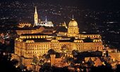 Buda Castle with Matthias Church (Ariel,night).jpg