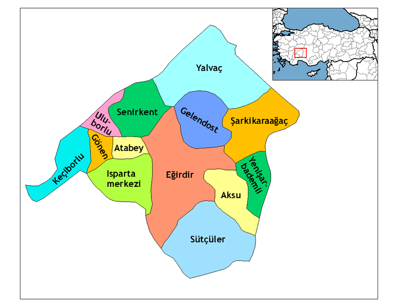 Soubor:Isparta districts.png