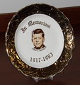 Vintage John F. Kennedy Memorial Plate, Measures 7.25 Inches In Diameter, Made In USA By Sabins-JHFlickr.jpg
