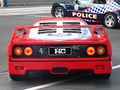 Ferrari F40 - rear and police (Crown Casino, Melbourne, Australia, 3 March 2007).jpg