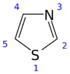 Thiazole 2D numbered.png