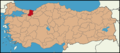 Latrans-Turkey location Sakarya.png