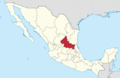 San Luis Potosi in Mexico (location map scheme).png