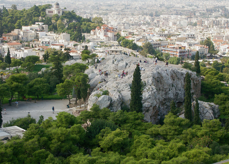 Soubor:Areopagus from the Acropolis.jpg