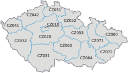 Hranice NUTS-3 regionů