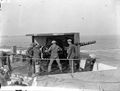 6 inch coast defence gun and crew Sheerness November 1939 IWM H 121.jpg