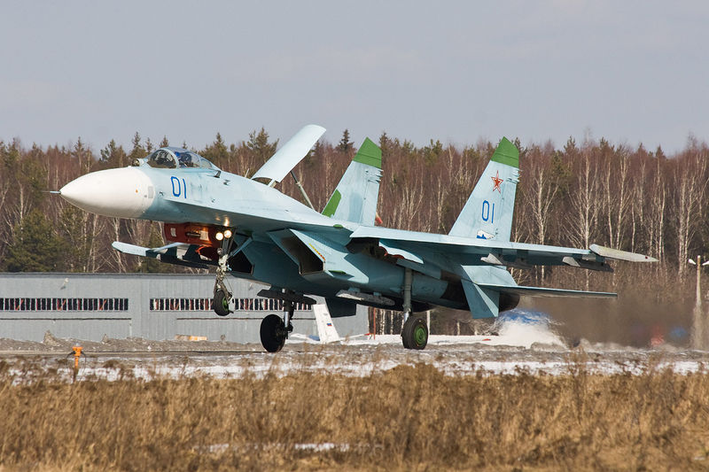 Soubor:Su-27 on landing.jpg