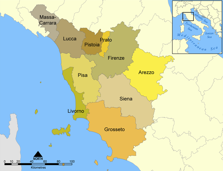 Soubor:Provinces of Tuscany map.png