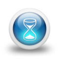 Glossy 3d blue hourglass.png