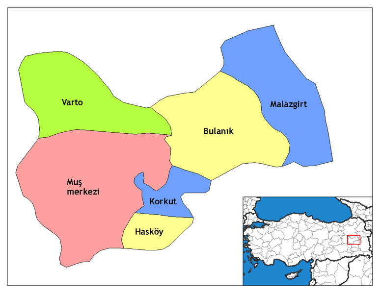 Soubor:Muş districts.png